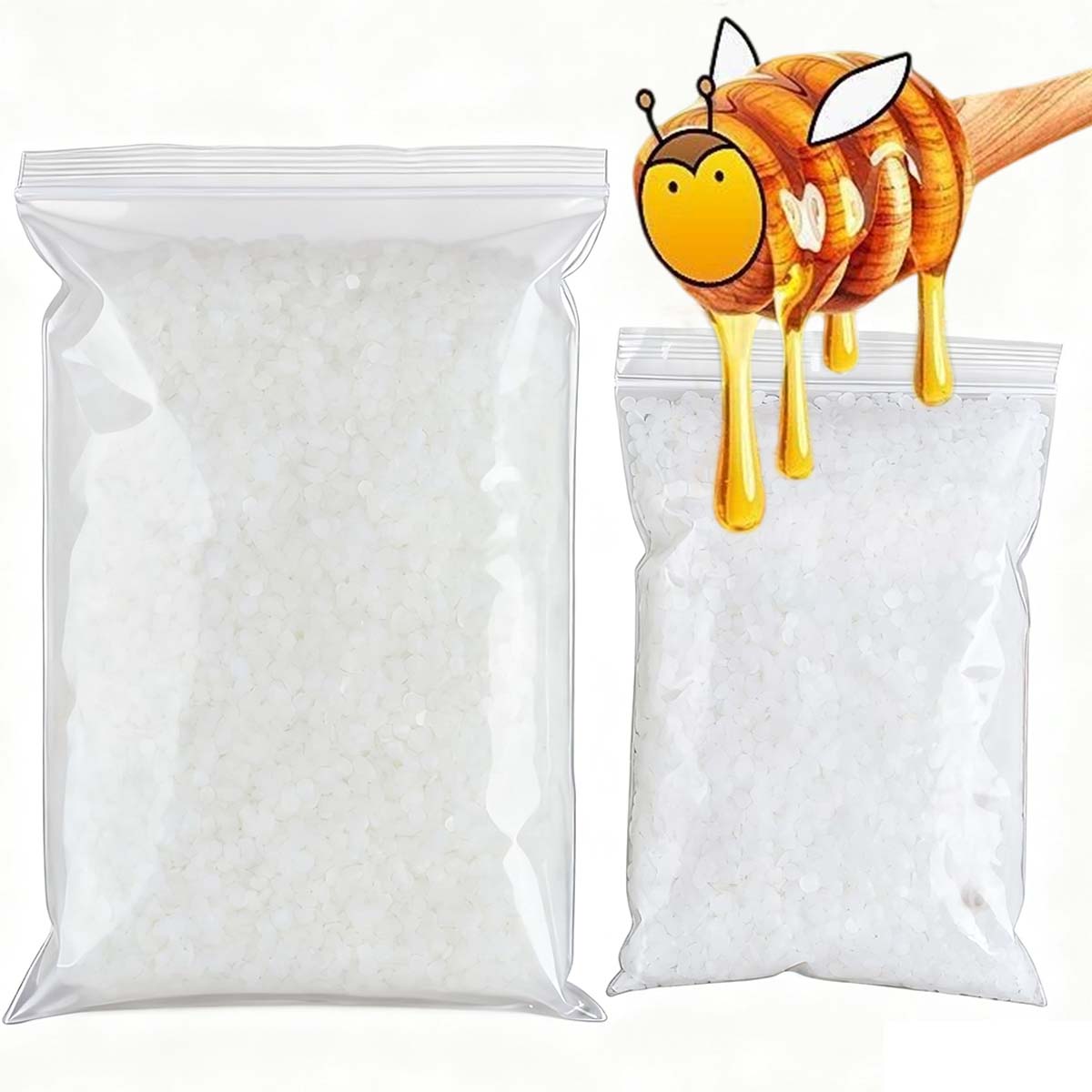Candle Making Tips - 200g-1000g 白蜜蝋 純天然粒状 香り付きキャンドル材料 DIY 無煙芯材料