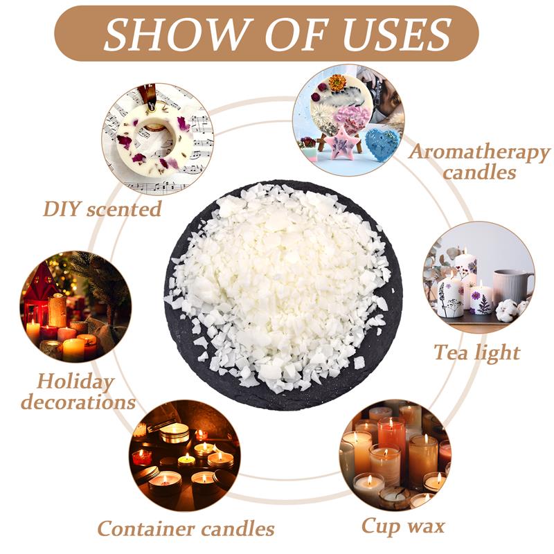 天然の純粋な大豆ワックスフレークの香りのキャンドル,原材料, - Candle Making Tips のレビューと価格