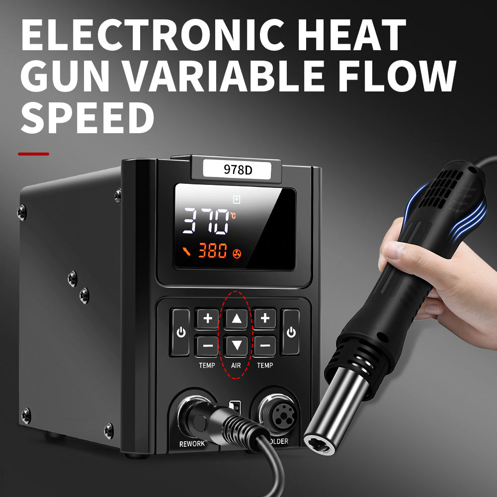 デュアルLEDデジタルディスプレイ搭載 熱風ヒートガンとはん - Heat Gun Embossing のレビューと価格