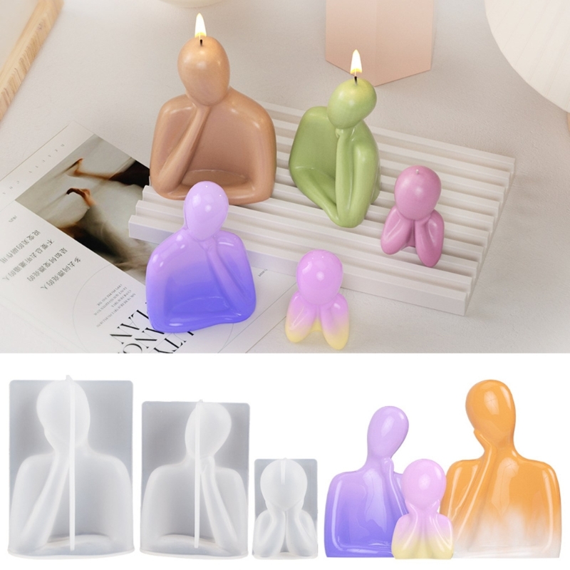 家族のための3Dシリコーンキャンドル,抽象芸術の体,ベントキ - Candle Making Wax のレビューと価格