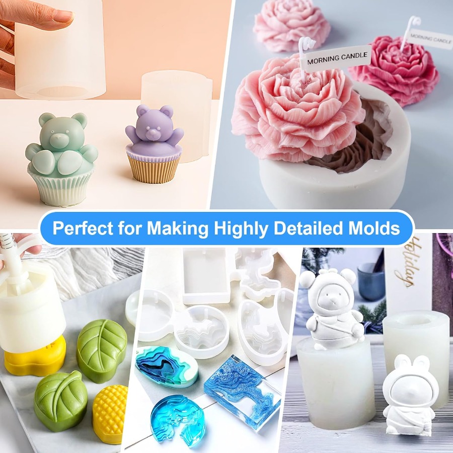 シリコンモールド作成キット、38.8オンスの15A弾性液状シ - Candle Making Experience のレビューと価格